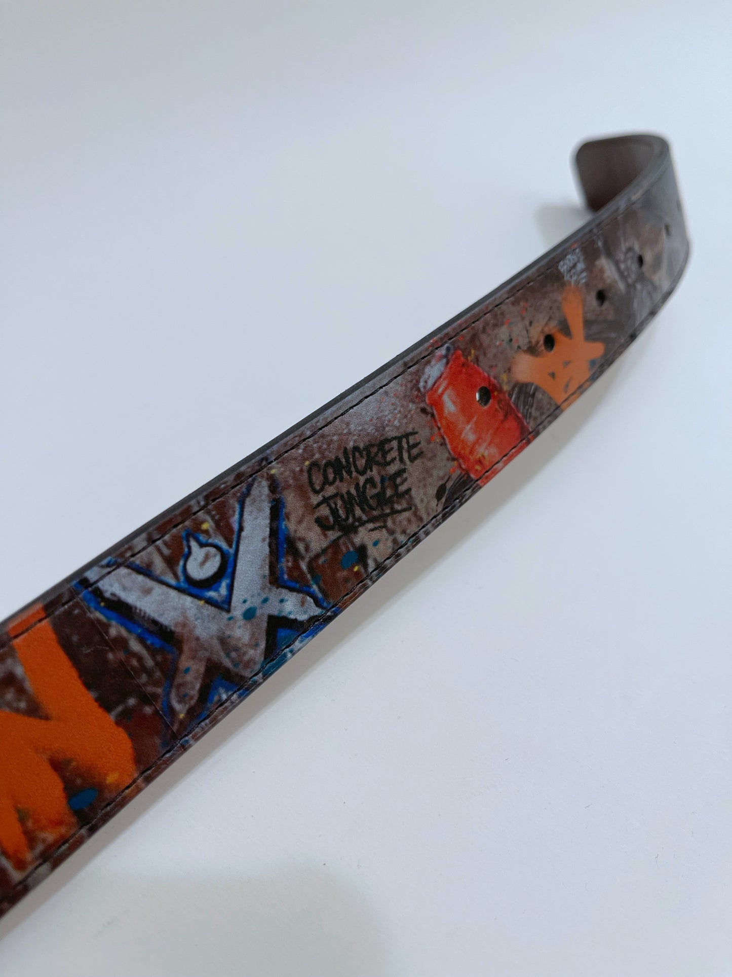 VM NYC Graffiti Leather Belt