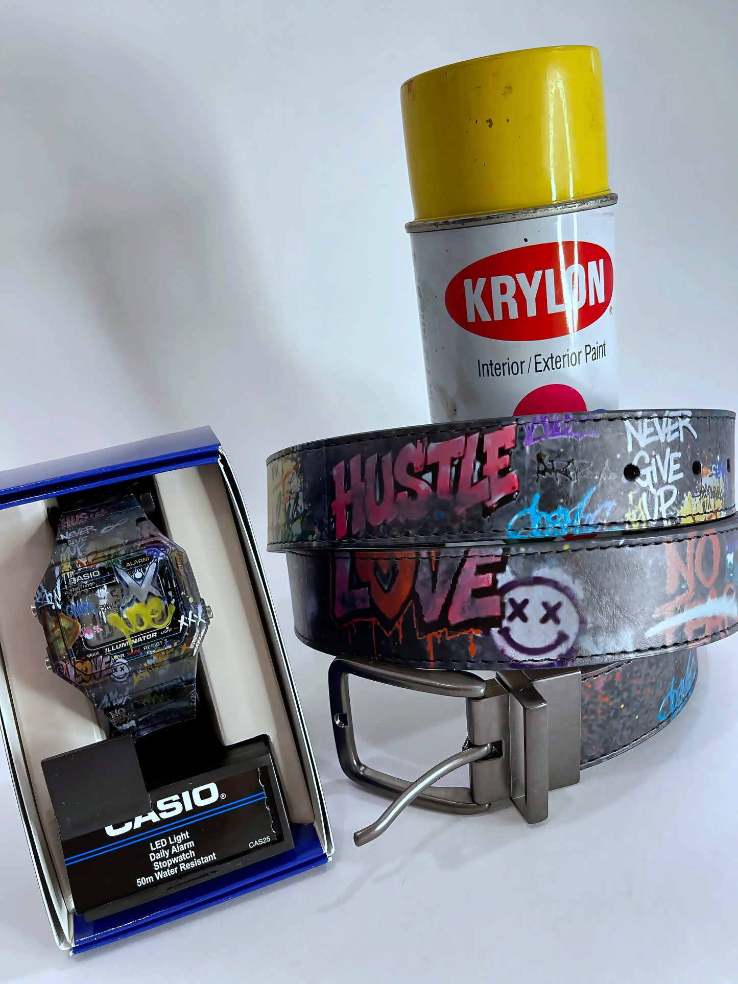 VM Graffiti Leather Belt