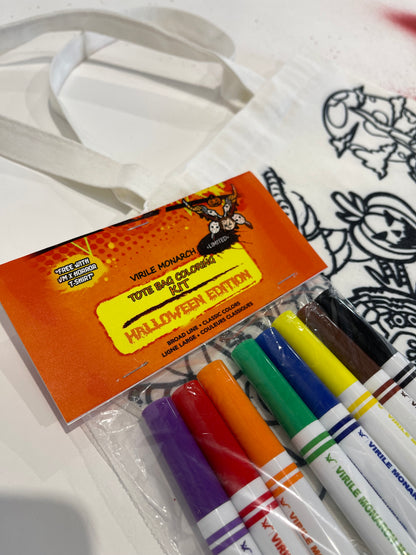 Free Tote Bag Coloring Kit When You Add A VM X Horror Shirt To Your Cart