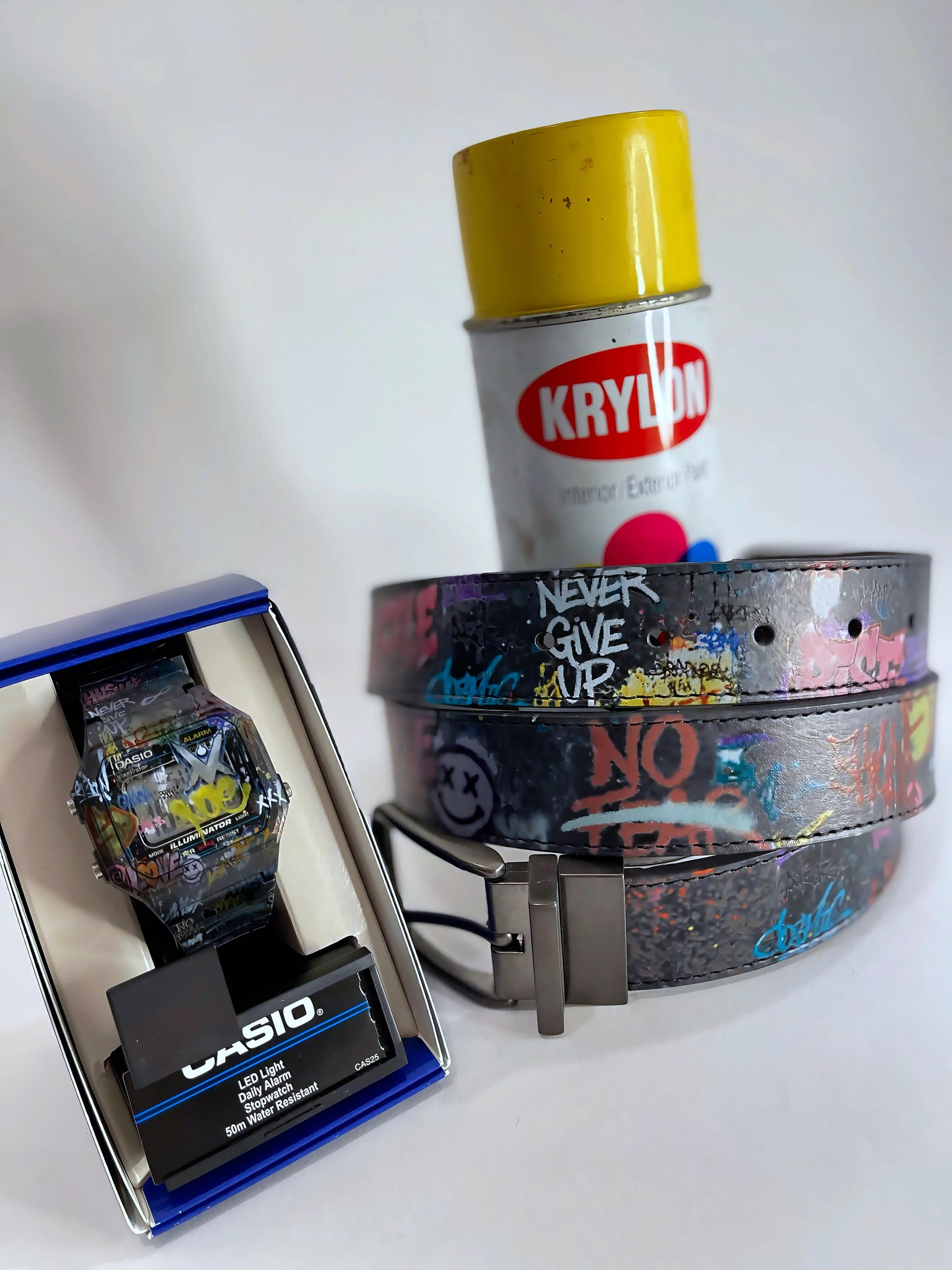 VM Graffiti Leather Belt