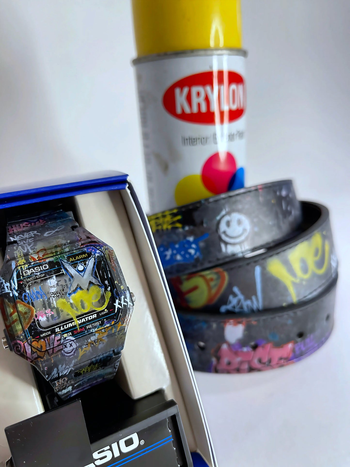 VM Graffiti Leather Belt