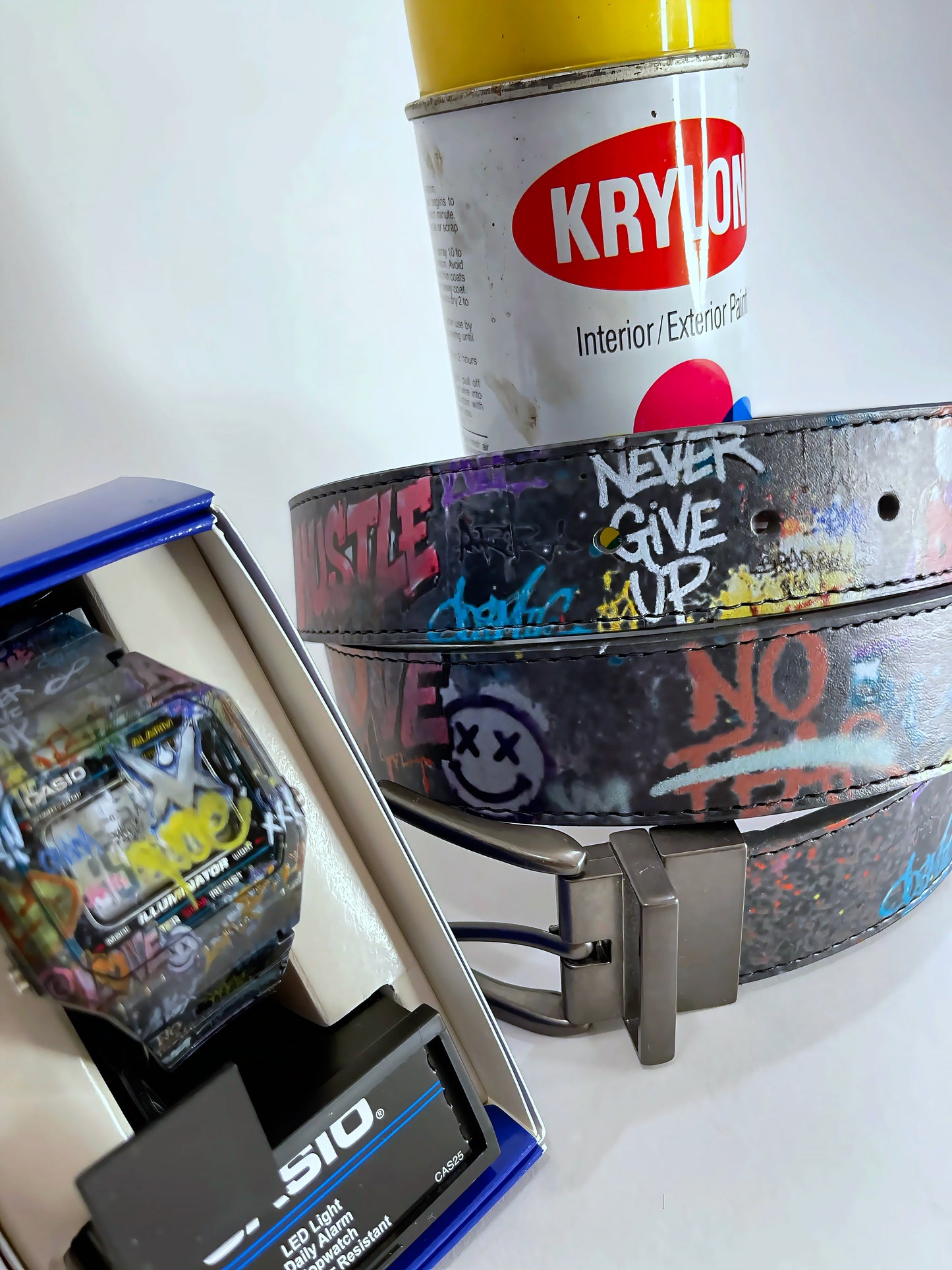VM Graffiti Leather Belt