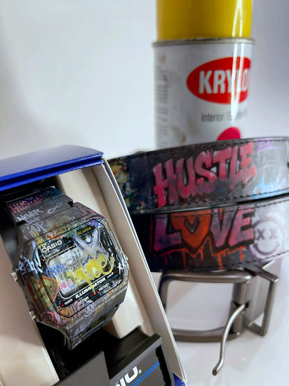 VM Graffiti Leather Belt