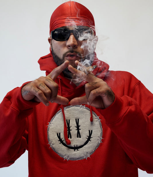 Nice & Dangerous Red Hoodie