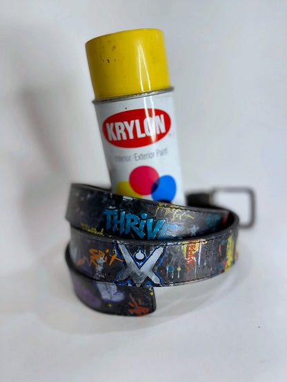 VM Graffiti Leather Belt