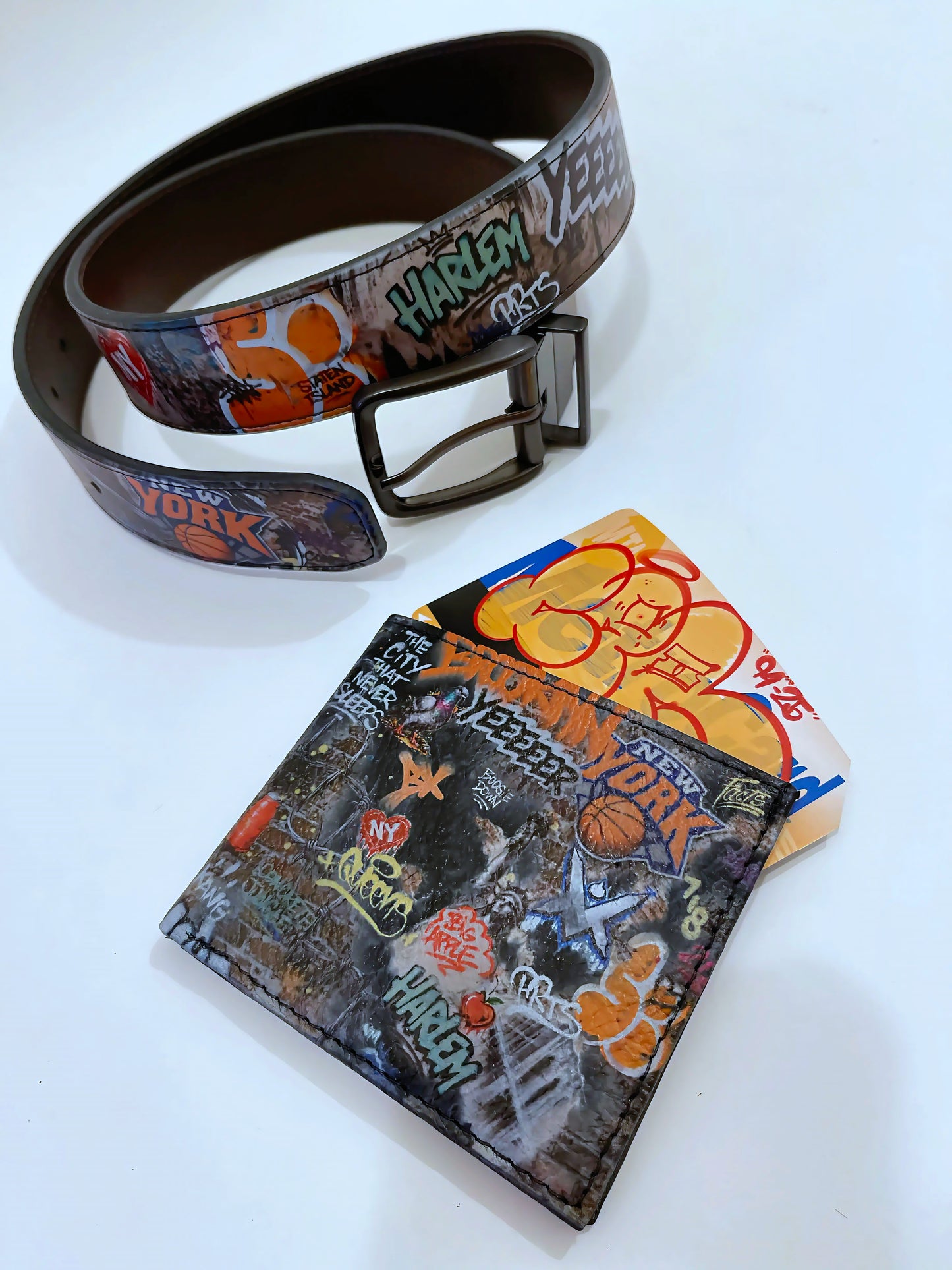 VM NYC Graffiti Leather Belt