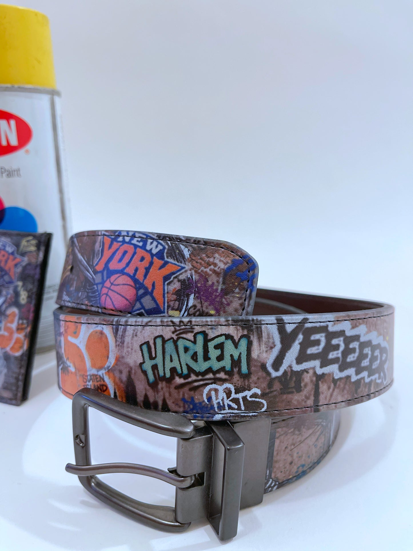 VM NYC Graffiti Leather Belt