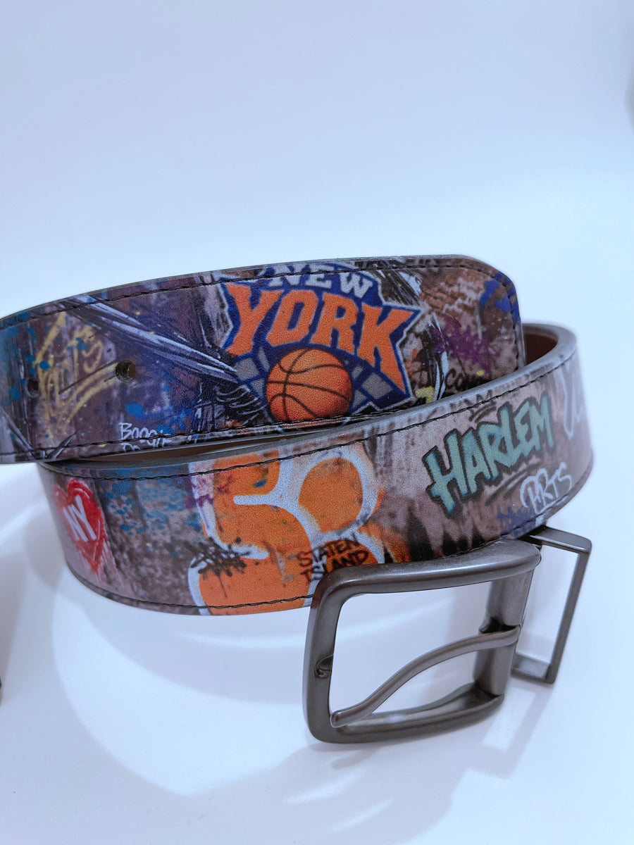 VM NYC Graffiti Leather Belt