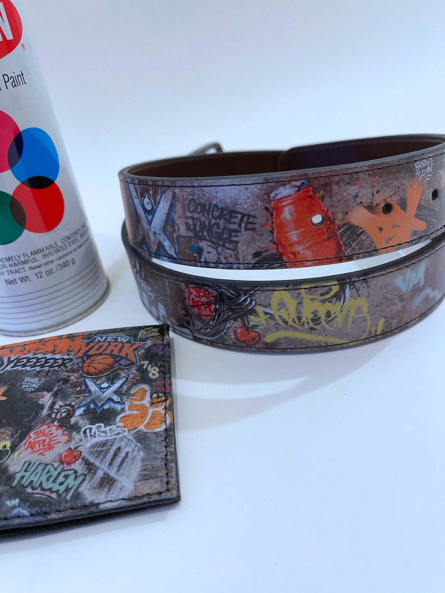 VM NYC Graffiti Leather Belt