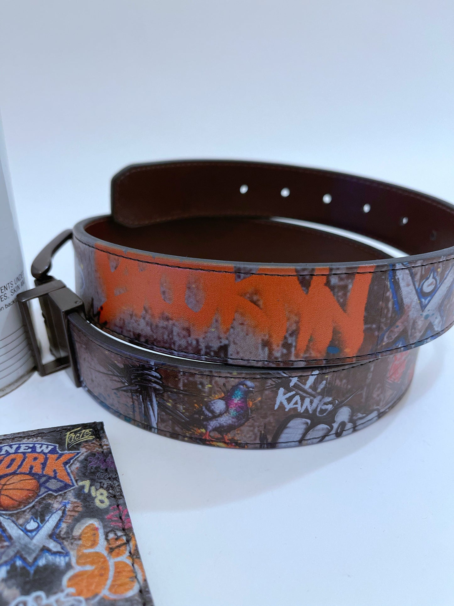 VM NYC Graffiti Leather Belt