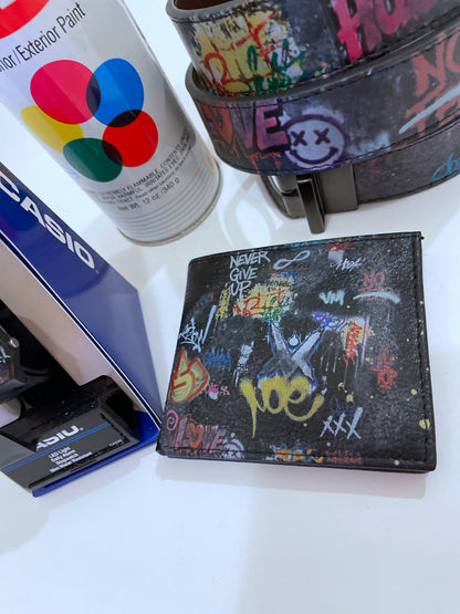 Graffiti Belt & Graffiti Watch Customized Casio By VM The Essentials Pack (Bonus Wallet)